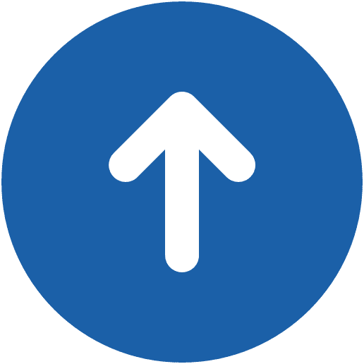 A blue circular icon containing a white upward-pointing arrow.