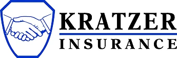 A business logo showing a blue outline of a bear next to the text "KRATZER INSURANCE"